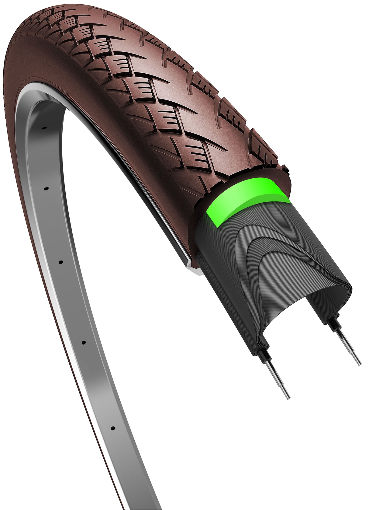 Edge Tire Metro Protect 28 x 1,75 47-622 mm braun mit Reflexion