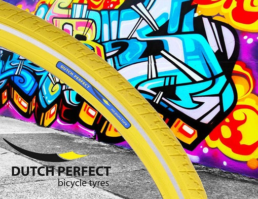 Niederländische Reifen von Niederländisch perfekt 28 x 1,40 40-622mm Anti-Lauggelb mit Reflexion