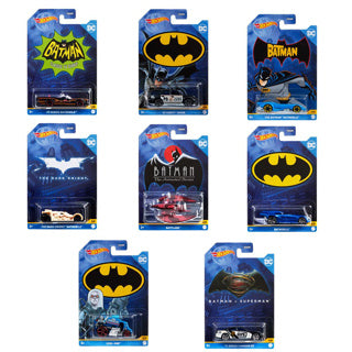 Mattel hot diecast wheels themed batman assorti
