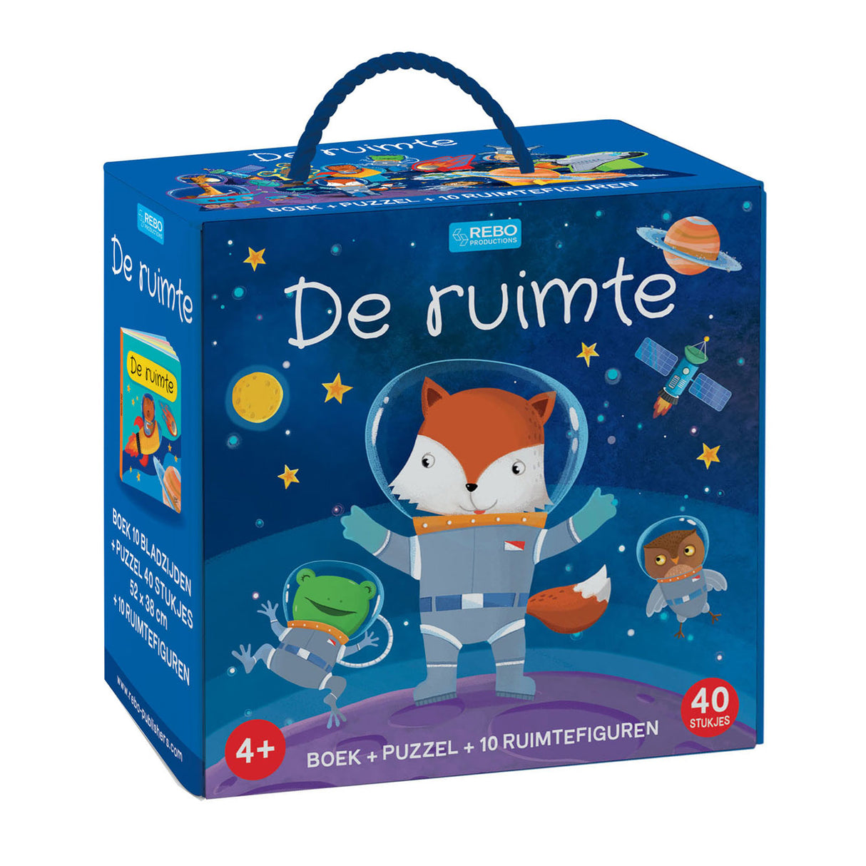 Rebo Publishers The Space - Book and Puzzle, 10 figure