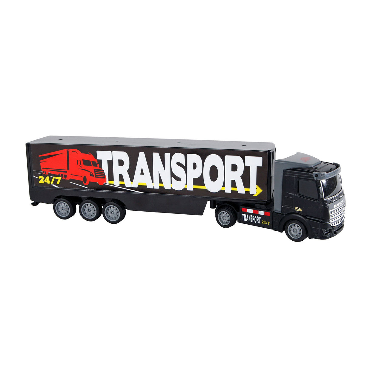 2-play kamion s přívěsem diecast tah zpět, 32 cm