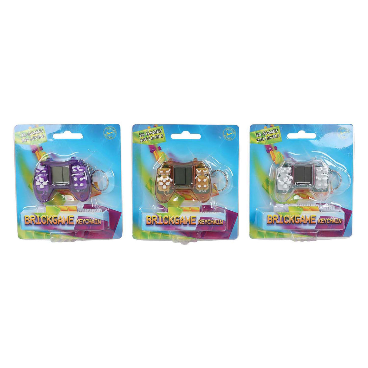 Key ring controller with 26 games