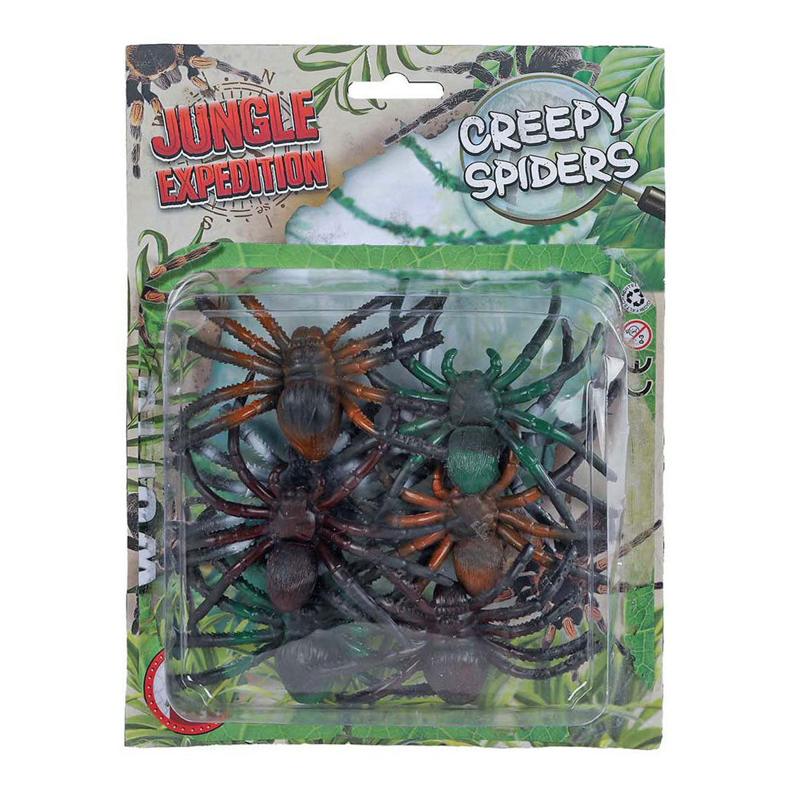 Spiders de la expedición de la jungla 6cm, 8st.