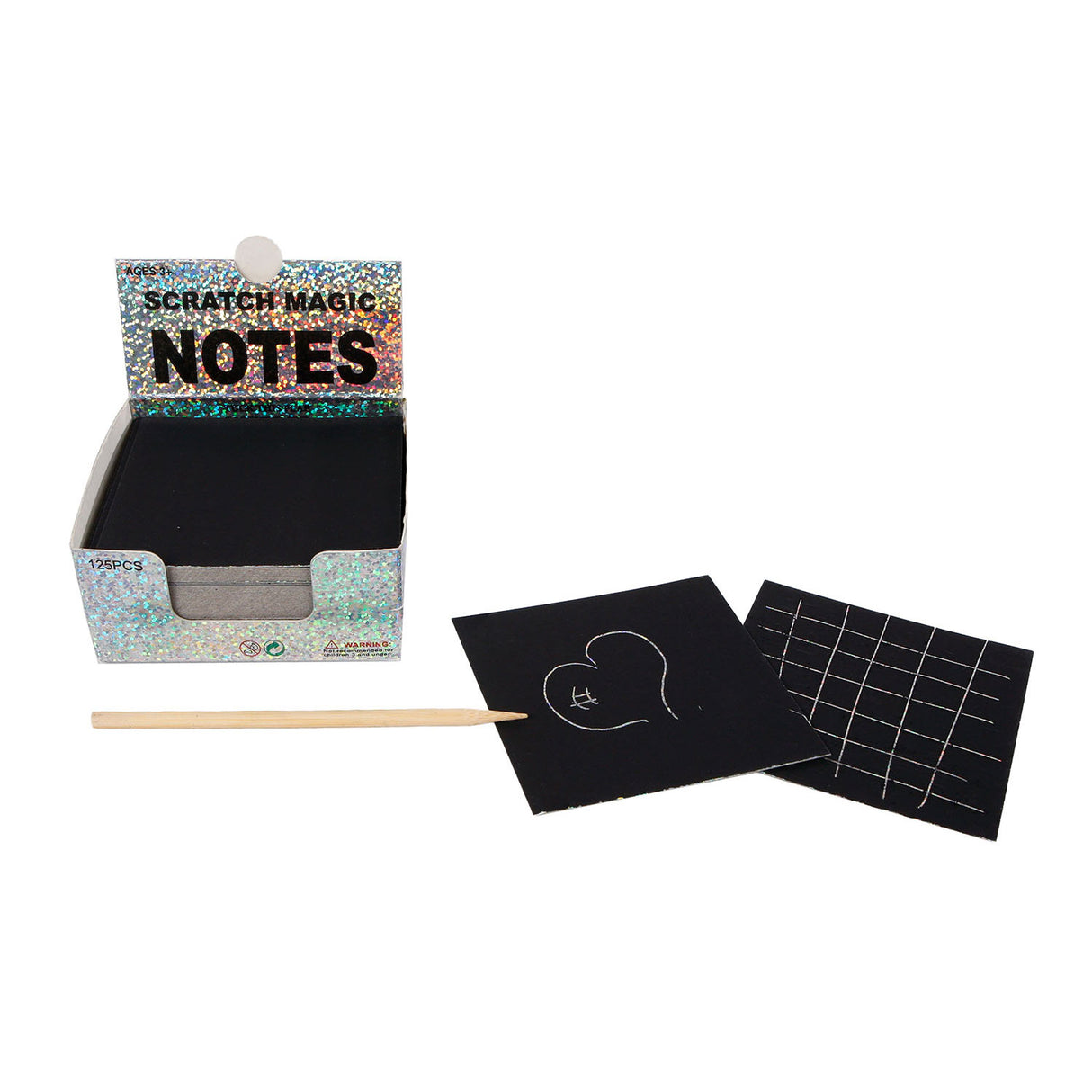 Scratch memo leaves with scraps