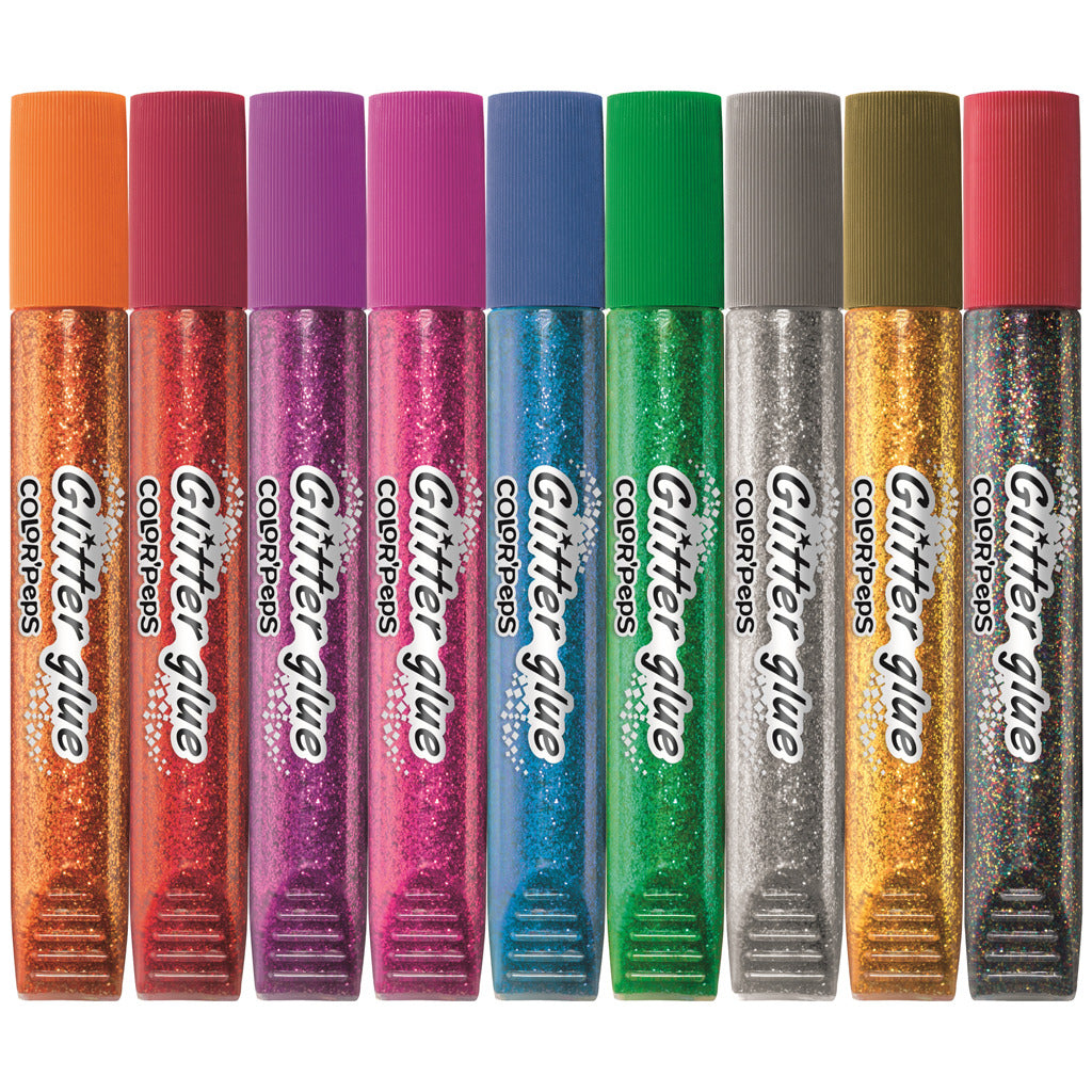 Maped Color Peps Glitter Glue 9 Colors 10.5 ml