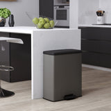 Duo per bidone del pedale del curver 26+26 l Raffreddamento grigio