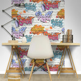 Hollännesch Mauercoverven Wallpaper Graffiti Multicicoror L179-05