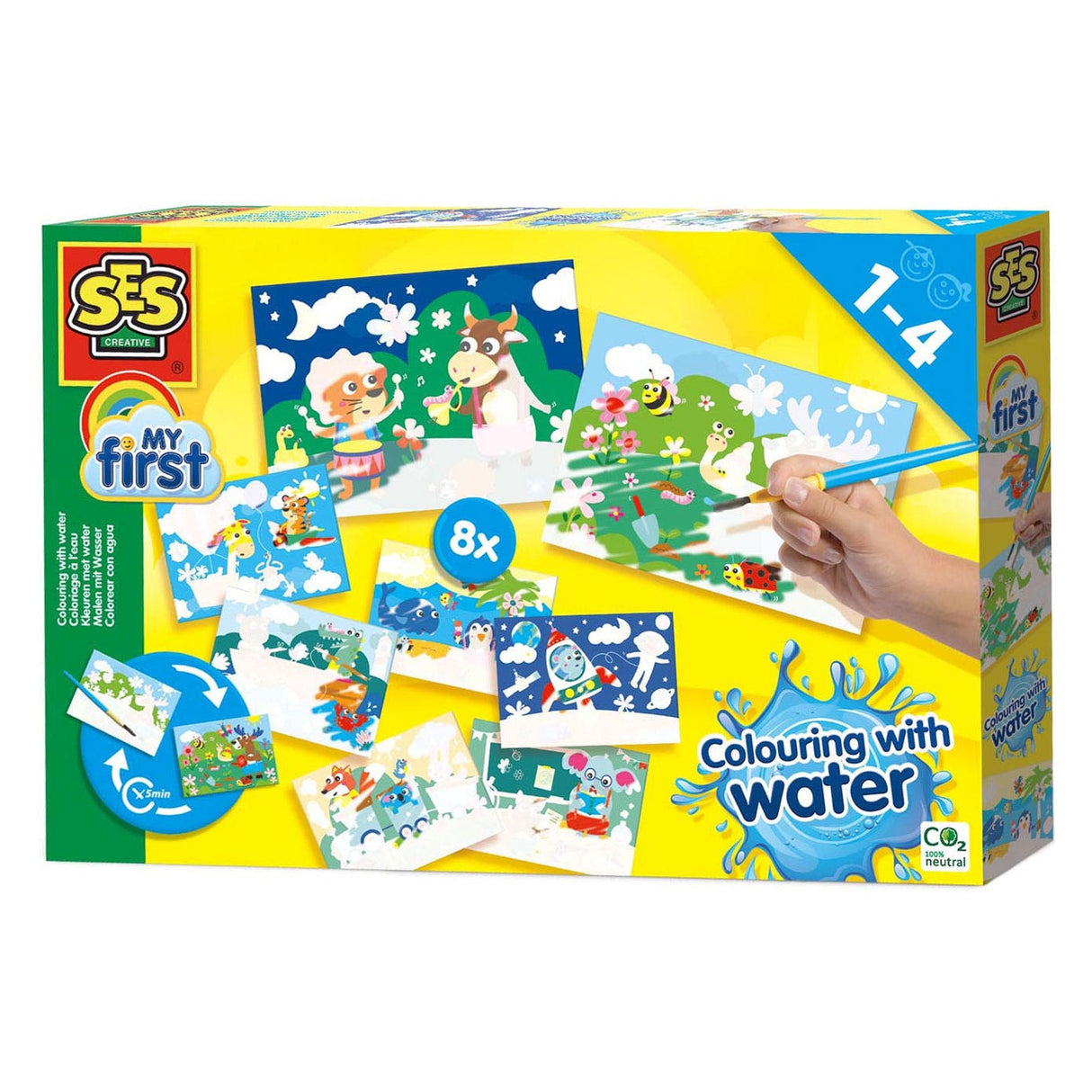 SES My First - Colors With Water Megaset Hidden Animals