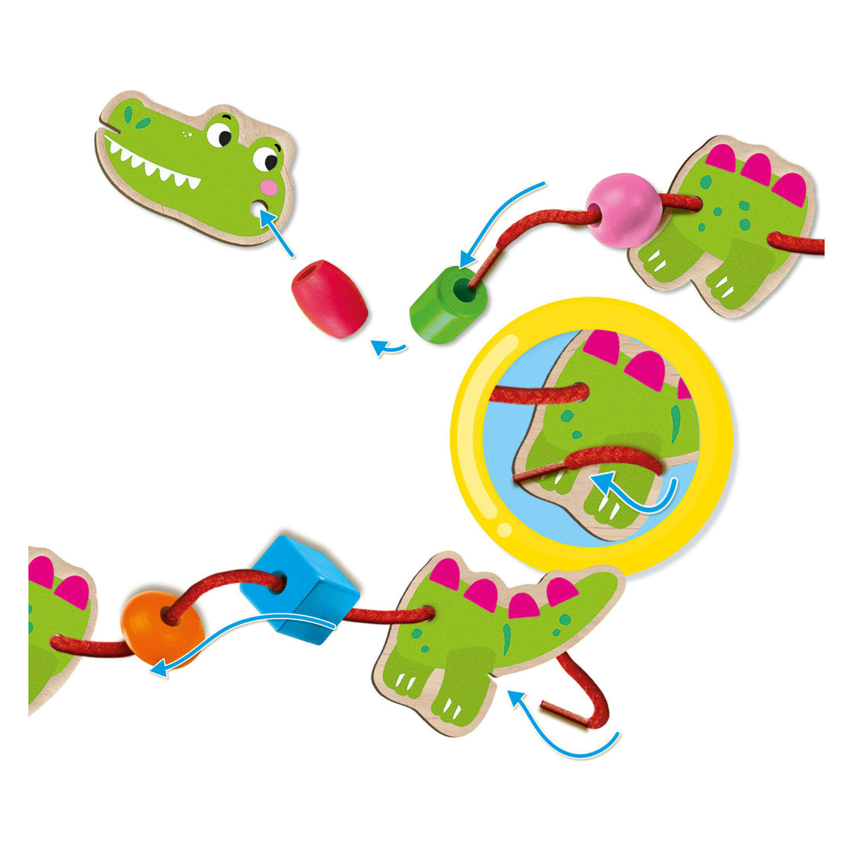 Ses Dieren String con cuentas