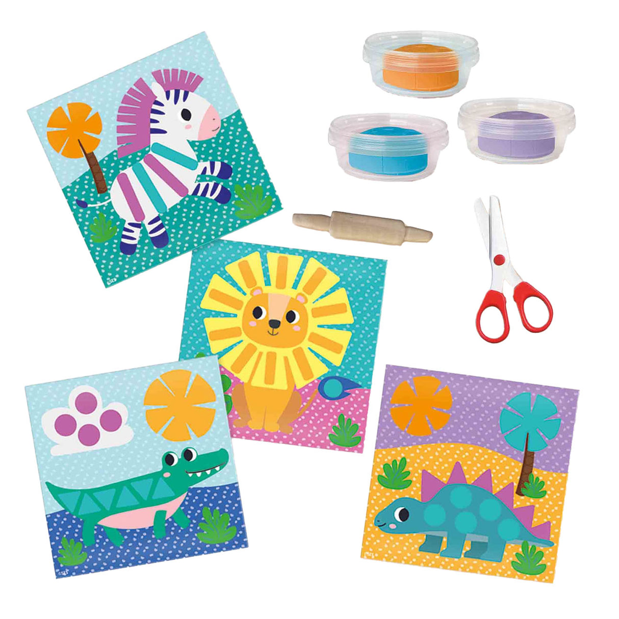 Cut ses clay shapes