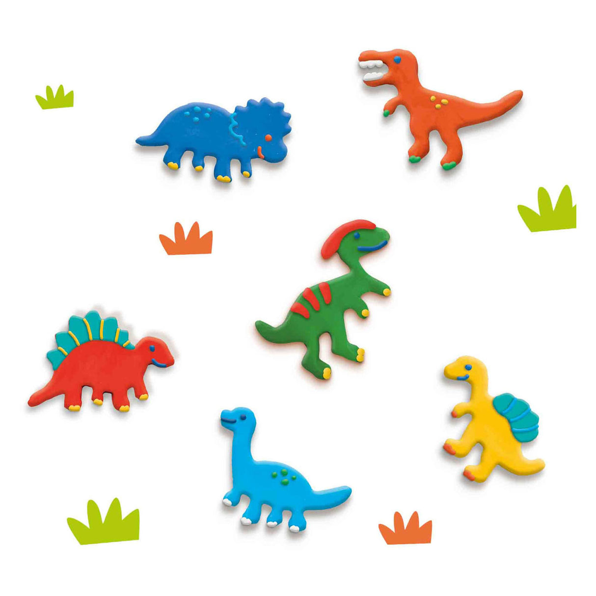 Ses klei bleift formt Dinos
