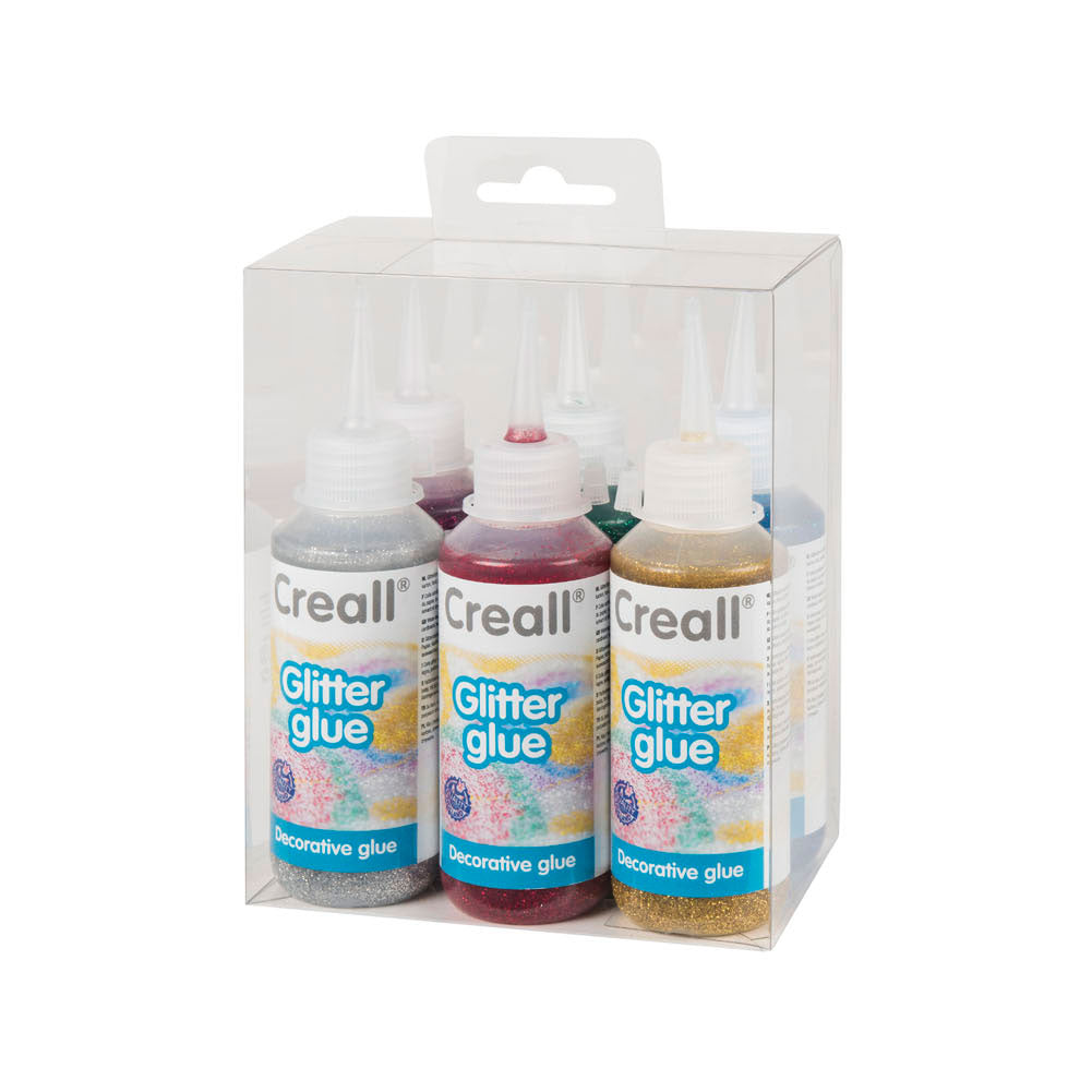 Creall Glitter glue set, 6x100ml