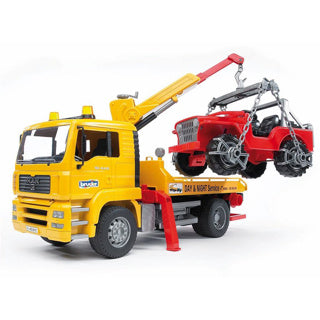 BRUDER CAR TRUCK LAUR MIT JEEP