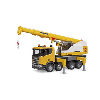 Bruder Truck Scania 560R Liebherr Kraan s tovornjakom