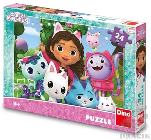 Dinotoys Dino -Puzzle - Dreamworks Gabby Apos; S Dollhouse - 24 Stück