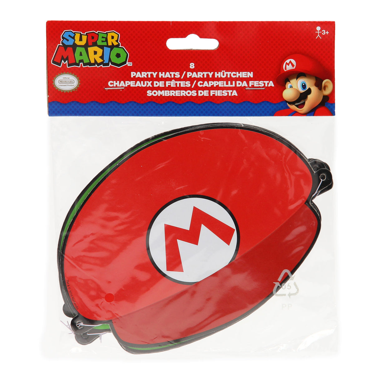 Super Mario Super Mario Hoedjes, 8st.