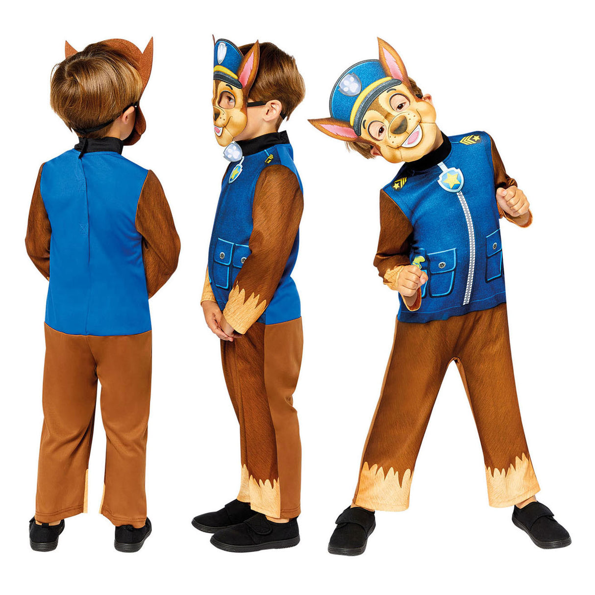 Paw Patrol dětský kostým Chase, 3-4 roky