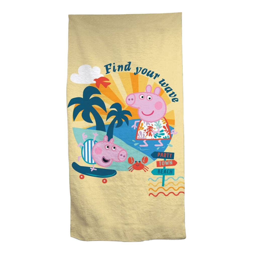 Peppa Pig Beach Håndklæde Peppa Pig, 70x140cm