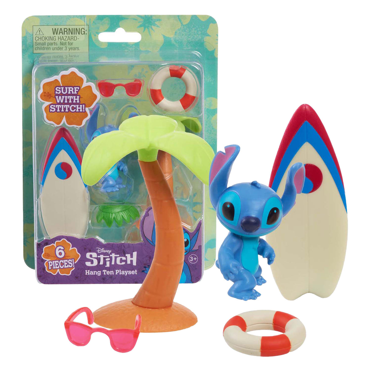 Spectron Stitch Speel Figure avec jeu de jeux de surf, 5dlg.