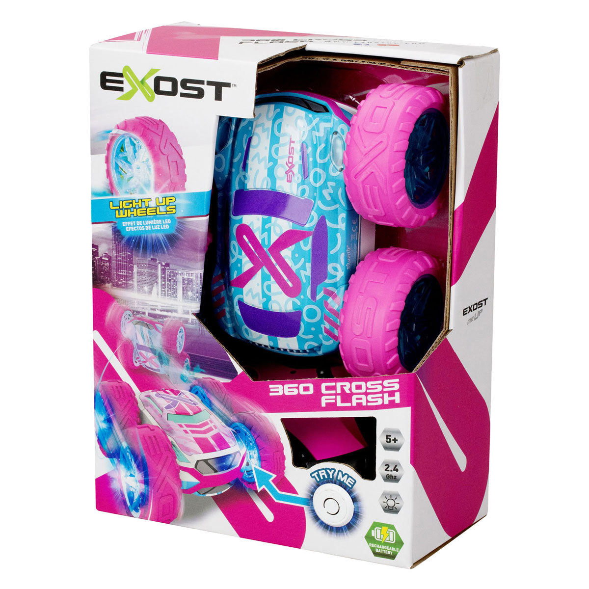 Spectron EXOST RC 360 CROSS FLASH Amazon Pink Stereable Car