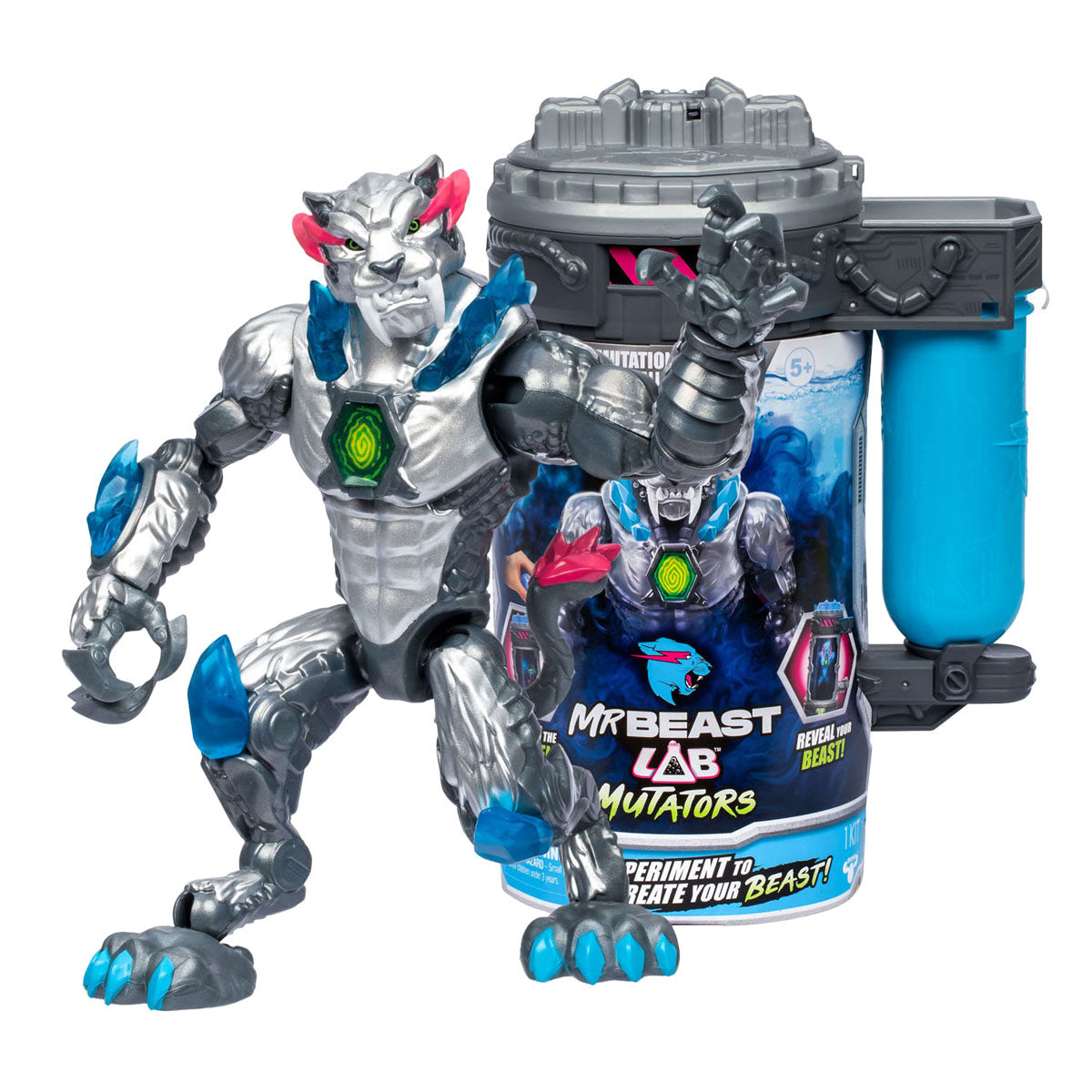 MrBeast Lab Mutator Metallic Panther action figure