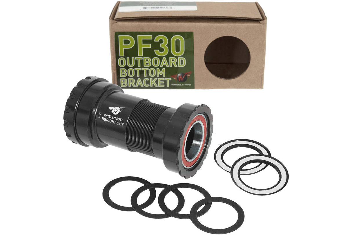 Hjul produksjonshjul MFG BOTTOM BRACKET BBRIGHT SHIMANO 24MM ACB SVART