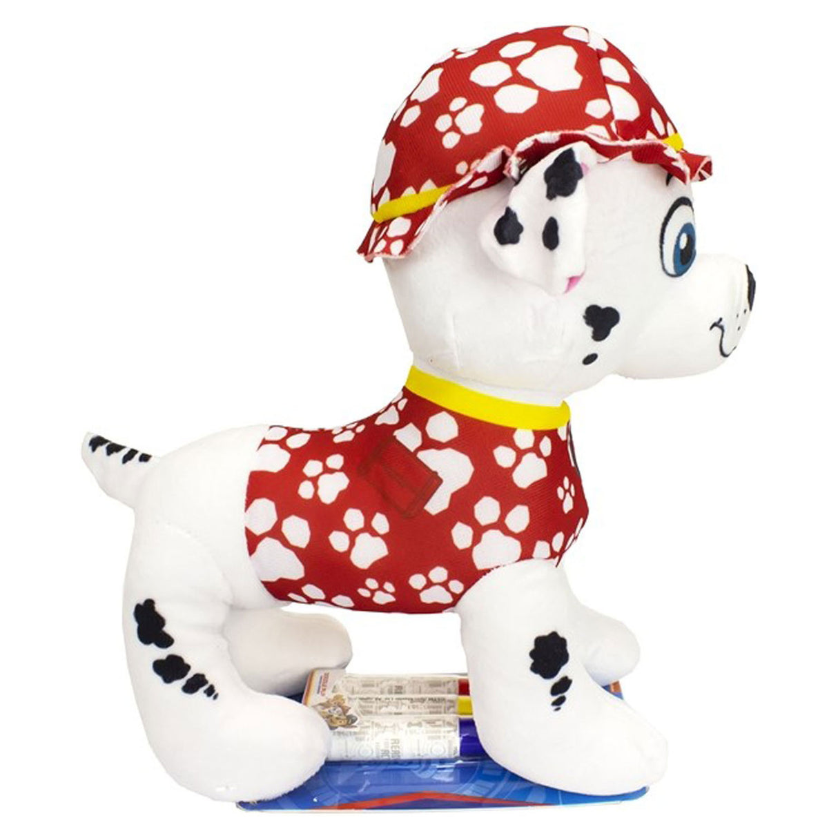 Paw patrol color cuddly toy with markers - marshall