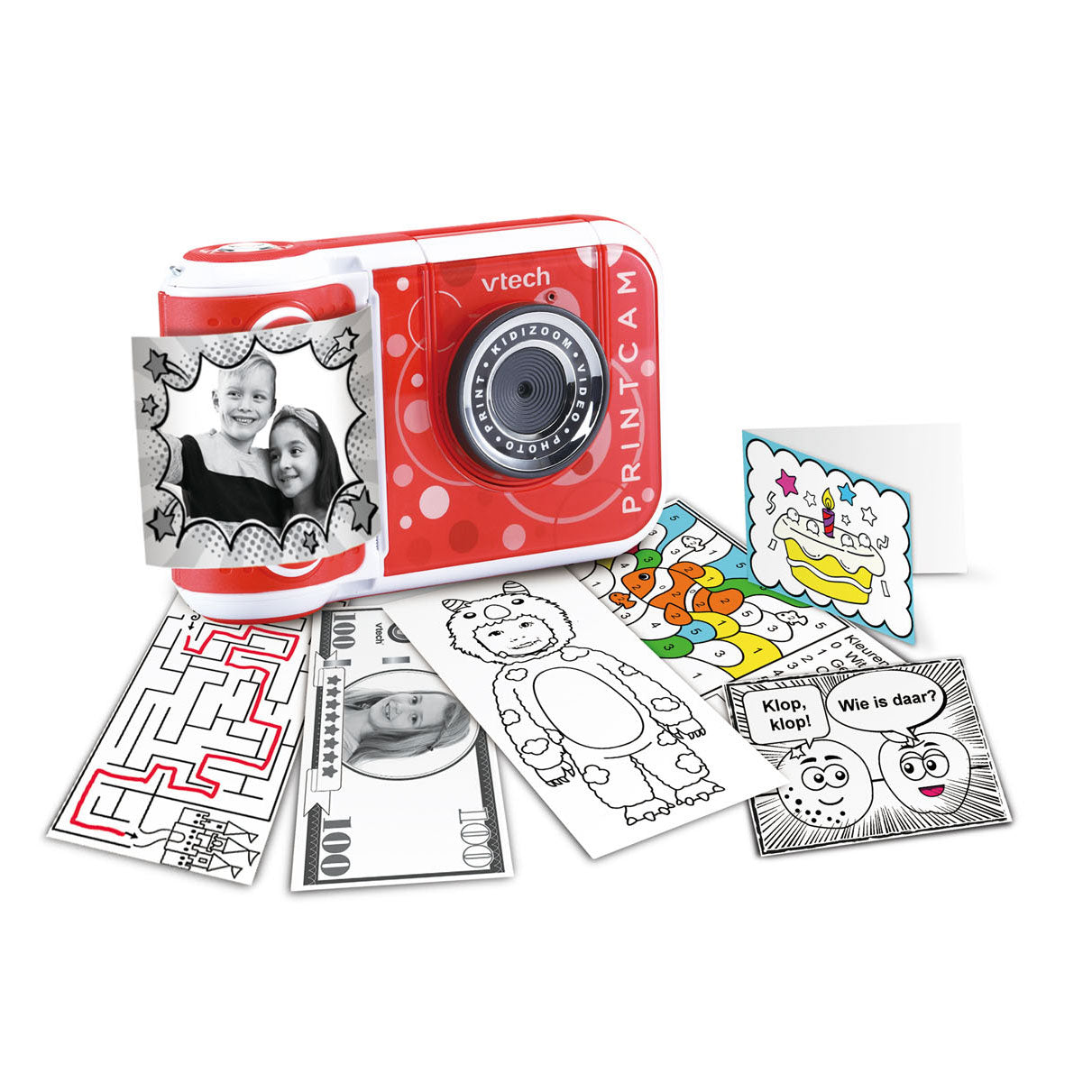 Vtech pour enfants Camera Kidizoom Printcam Junior Red White 4 pièces