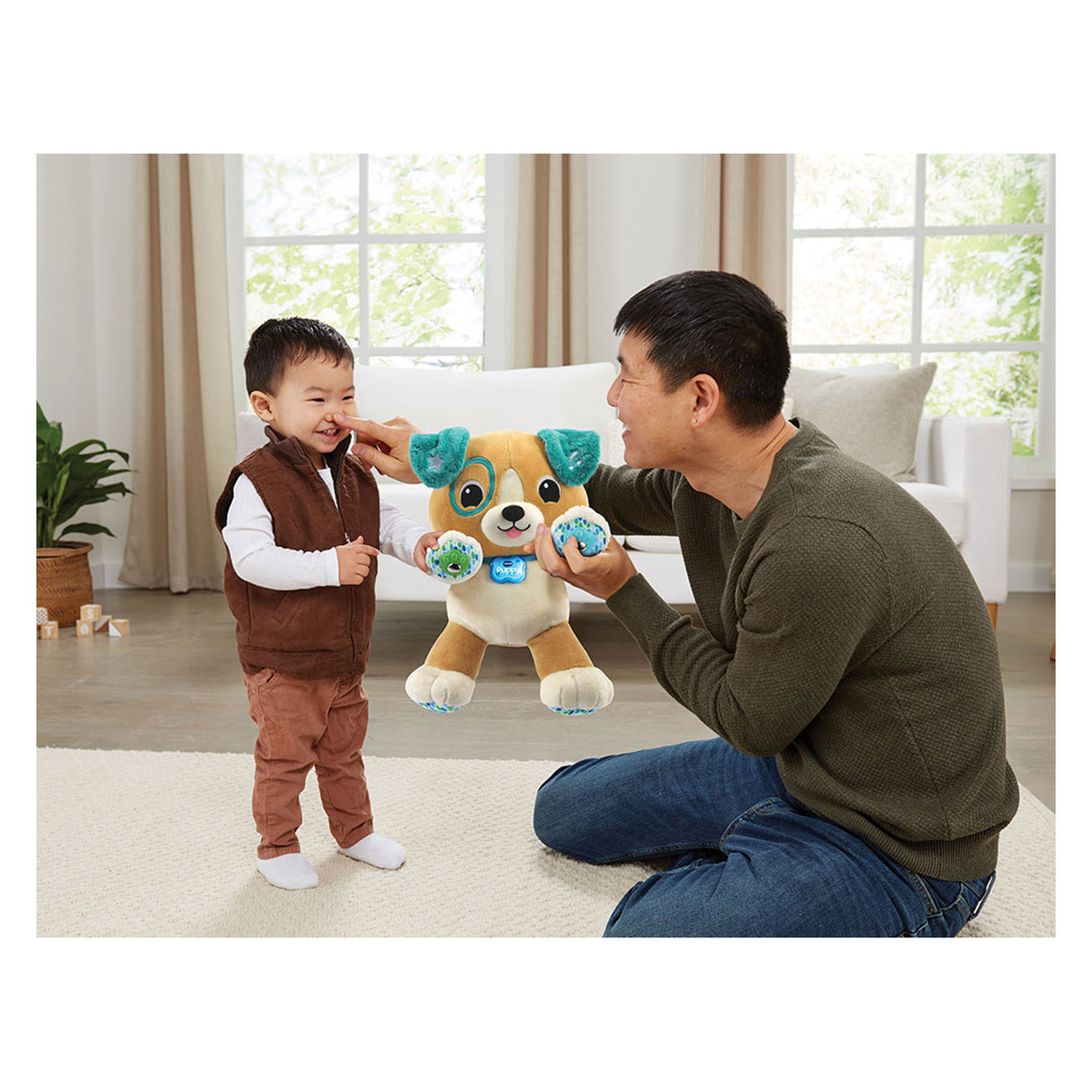 Vtech objem moj interaktivni psiček Plish rjava turkiza