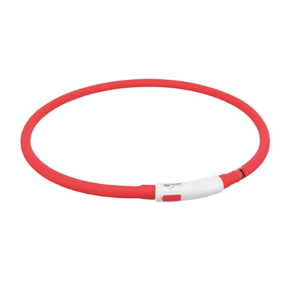 Collier de trixie USB Silicone Luminal Rechargeable Red