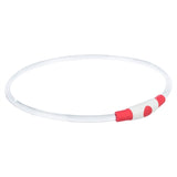 Trixie -Kragen USB -Blitzlicht leuchtend wiederaufladbar TPU Red