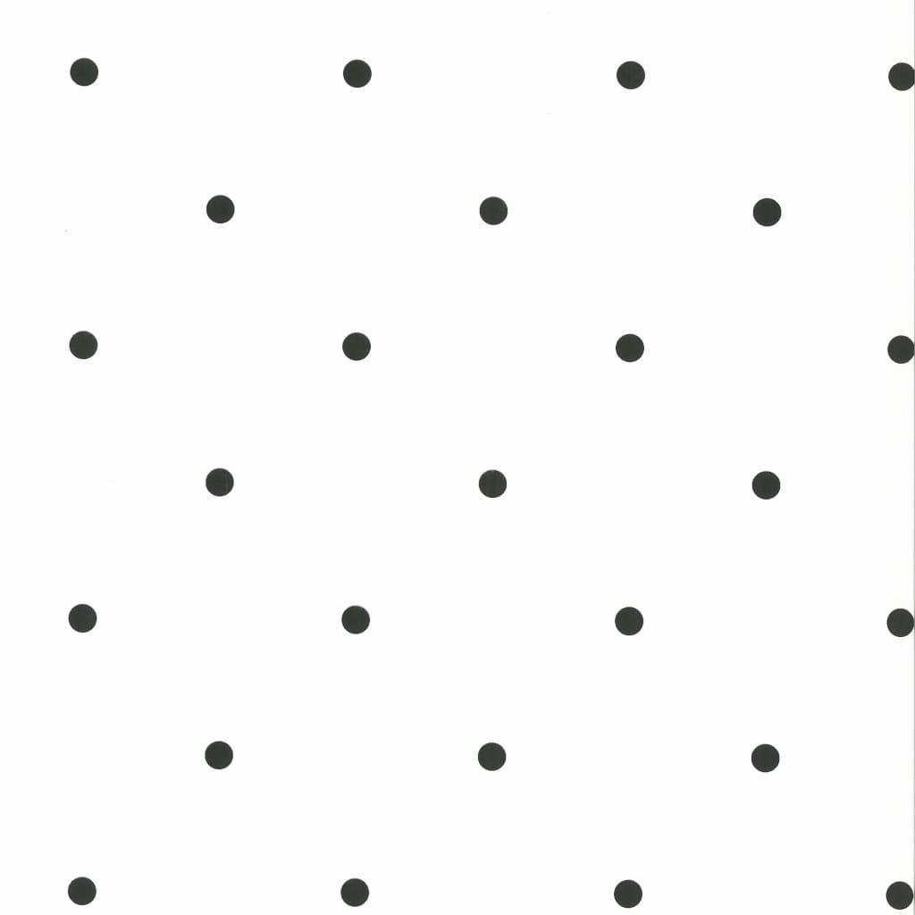 Noordwand Noordwand tapet Fabulous World Dots Hvid og sort