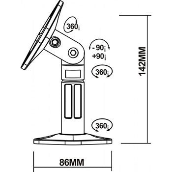 Reflecta Speakerstand Sono 2.1 White