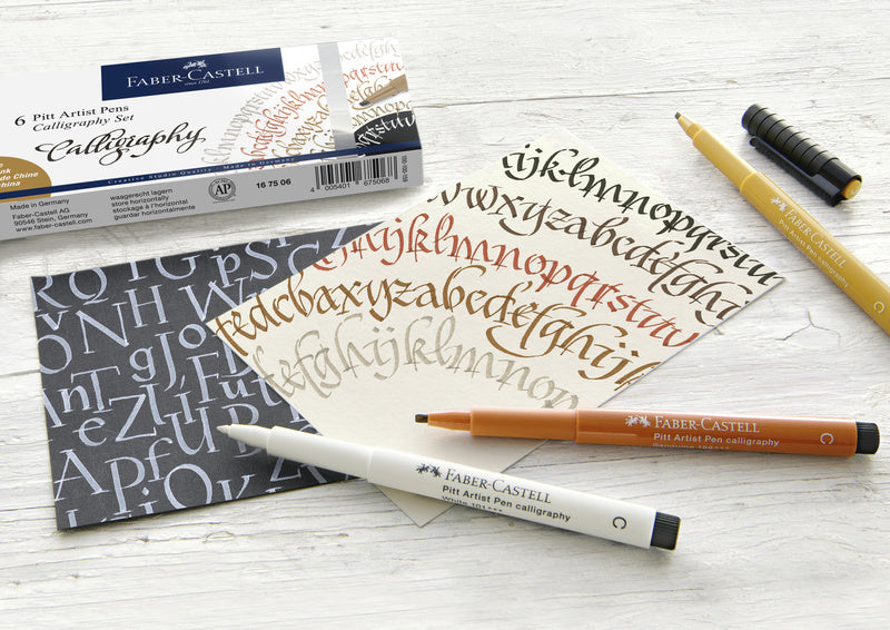 Faber Castell FC-167508 Pitt Artist Pen Calligraphy Set 8 Pens