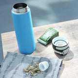 Leifheit Termosfless Flip 600 ml di acqua blu