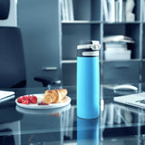 Leifheit Termosfless Flip 600 ml di acqua blu