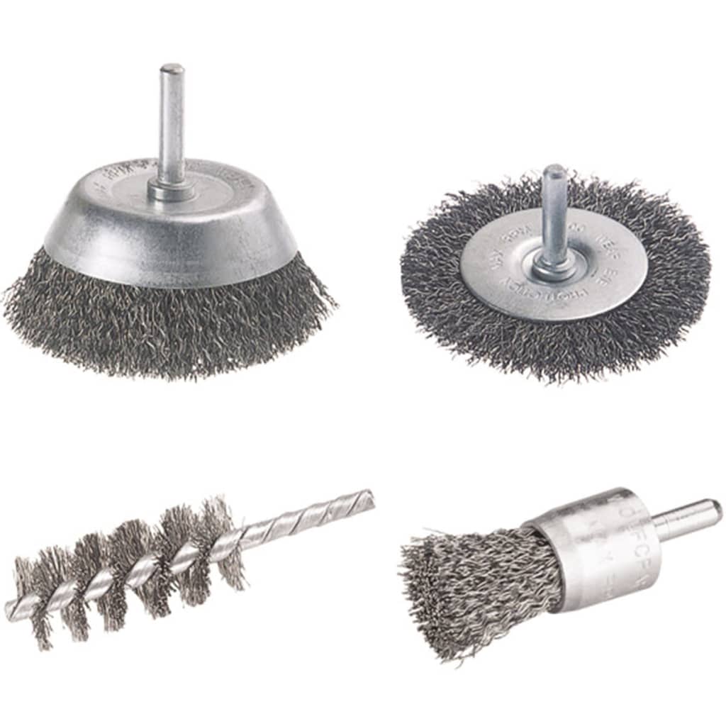 Vlce Wolfcraft Wire Bruct Set With Round Shaft 4-Piece 2133000