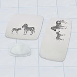 Ridder Badmat Zebra 38x72 cm hvid og sort