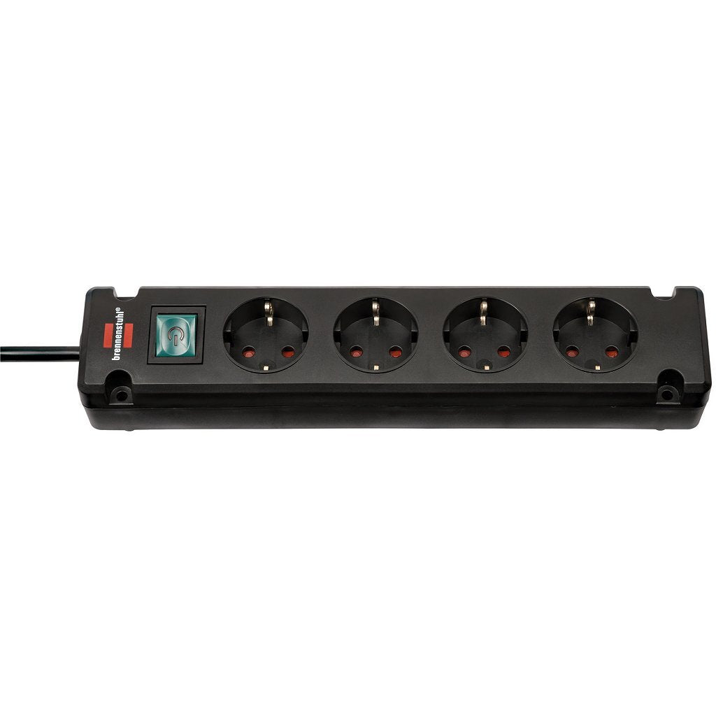 Brenenstuhl Bremunta Socket 4-Fold 1.5 M Kabel Schwaarz