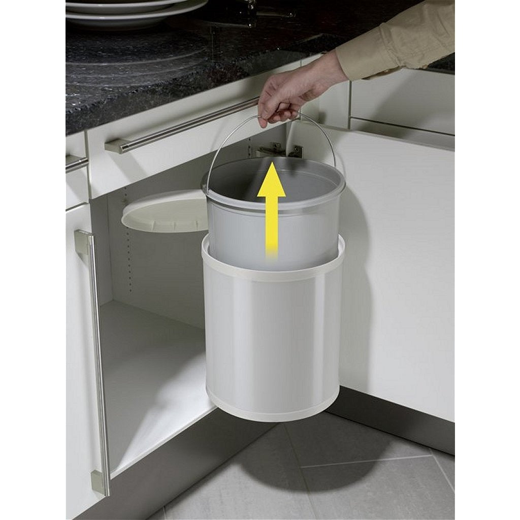 Hailo eingebaute Abfallbehälter Compact Box Größe M 15 l Weiß 3555-001