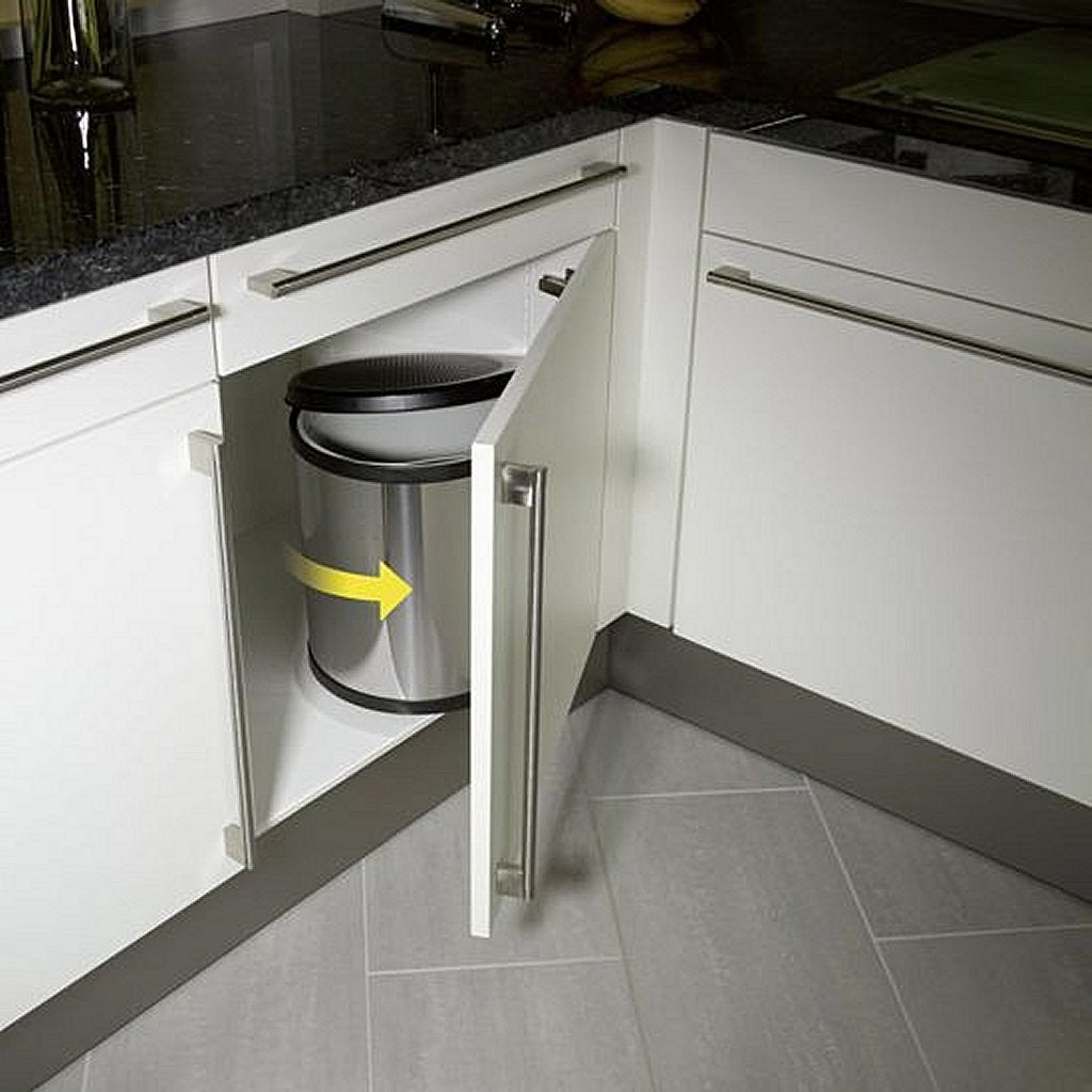 Hailo eingebaute Abfallbehälter Compact-Box M 15 L Edelstahl 3555-101