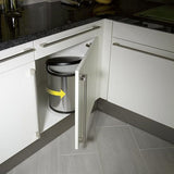 Hailo eingebaute Abfallbehälter Compact-Box M 15 L Edelstahl 3555-101