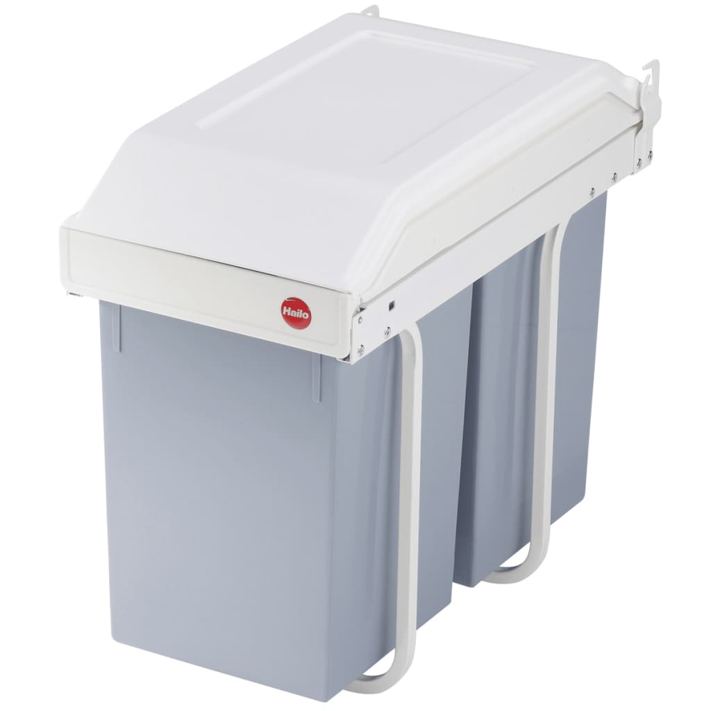 Hailo eingebaute Abfallbehälter Multi-Box Duo Größe L 2x14 L Crème 3659-001