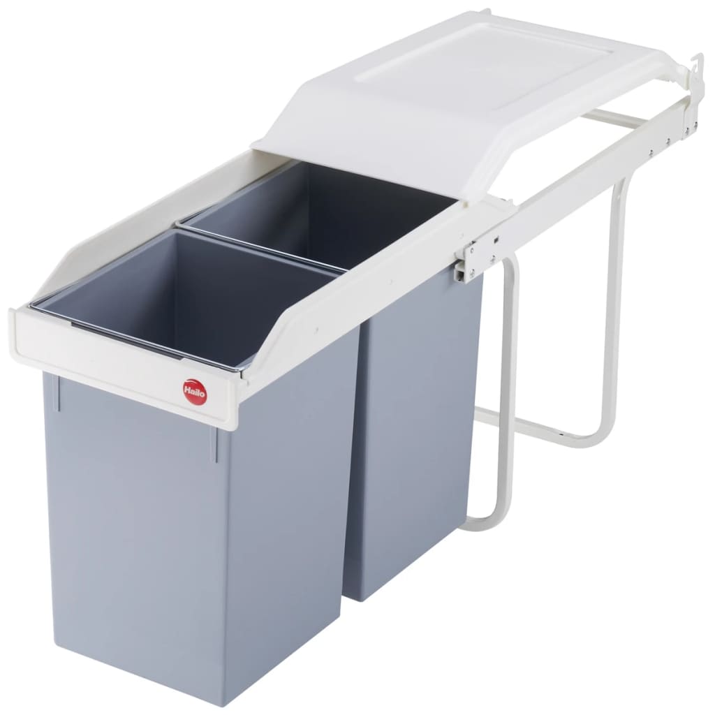 Hailo eingebaute Abfallbehälter Multi-Box Duo Größe L 2x14 L Crème 3659-001