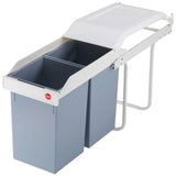 Hailo eingebaute Abfallbehälter Multi-Box Duo Größe L 2x14 L Crème 3659-001