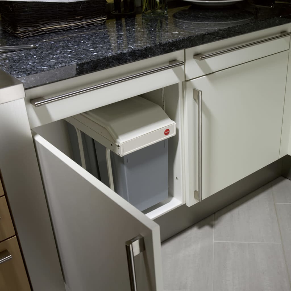 Hailo eingebaute Abfallbehälter Multi-Box Duo Größe L 2x14 L Crème 3659-001