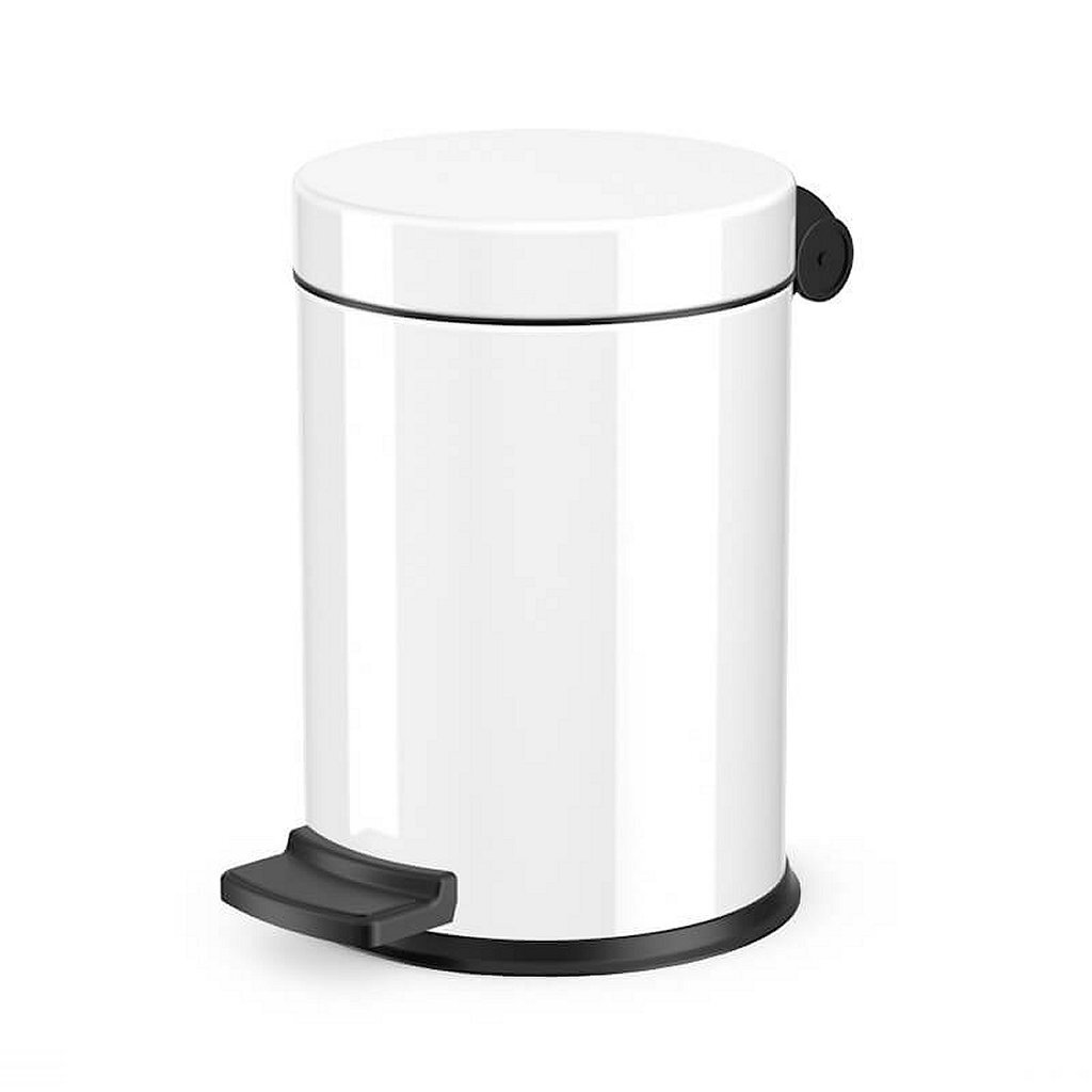 Hailo Hailo 0704-460 Solid S Pedal Eimer 4L Weiß