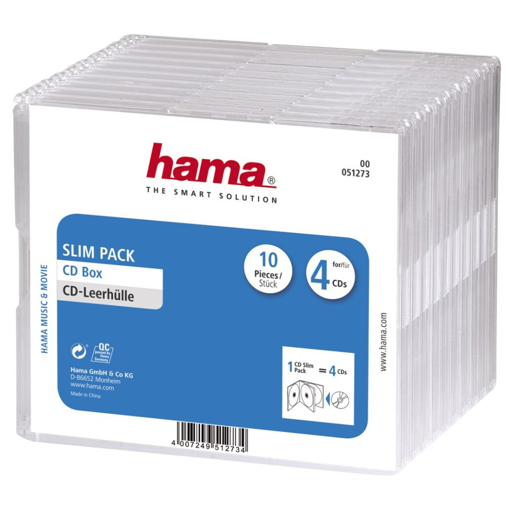 Hama CD Boxen # 039; Slim-Pack # 039; 4 pro 10