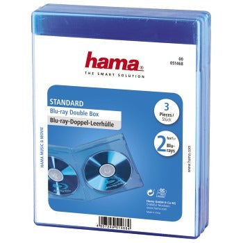 Hama Bluray Double Box 3pak Blue