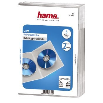 Hama Double DVD -Hacken transparent 5 Stücke